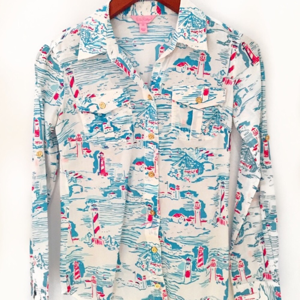 Lilly Pulitzer button down shirt